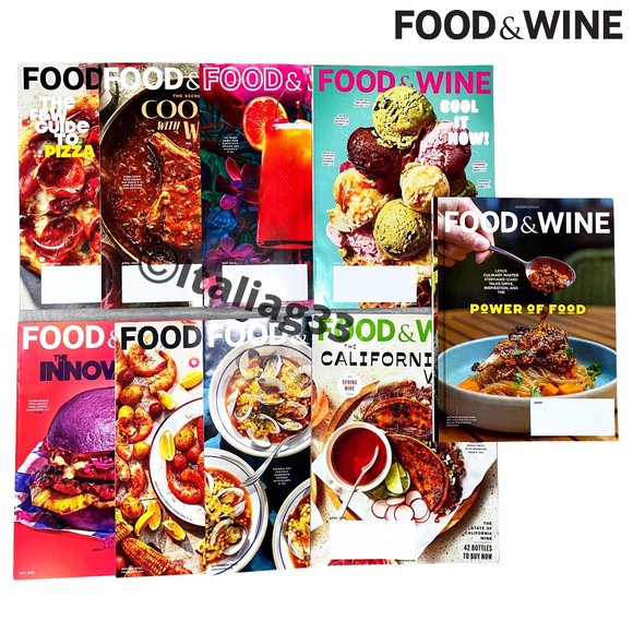 Food & Wine Other - FOOD & WINE Magazine Bundle Lot! Feb-September 2022 + April 2020! LOT OF 9